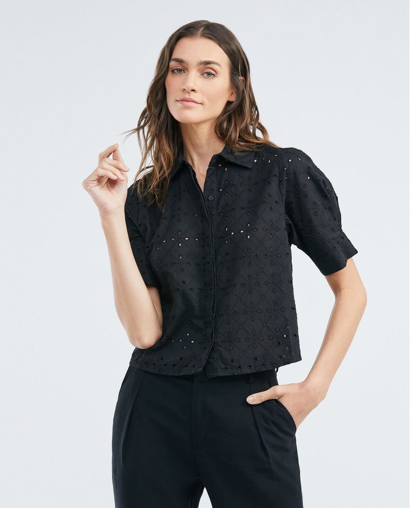 Camisa cuello camisero discount mujer