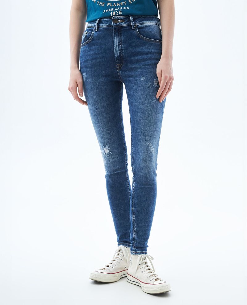 AMERICANINO Jeans Skinny Tiro Alto Mujer Americanino