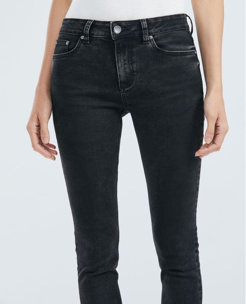 Jean de Mujer High Rise, Cosmo, Bota Skinny - Gris Vintage