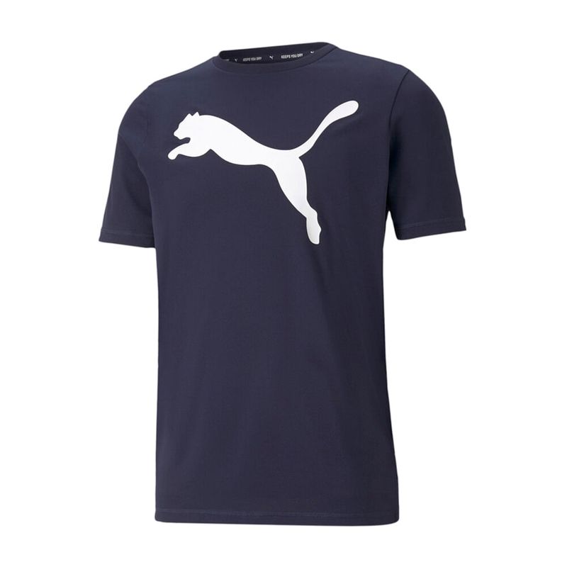 Camiseta Puma Hombre Active Big Logo-Azul