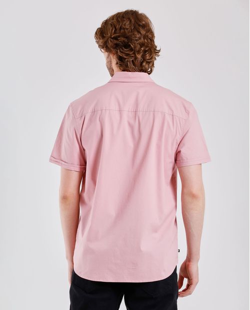 Camisa con bolsillo de parche para hombre