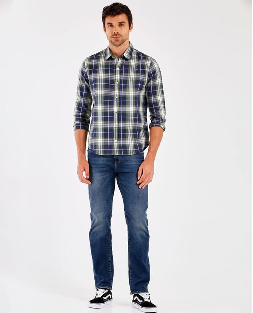 Camisa de cuello clásico para hombre