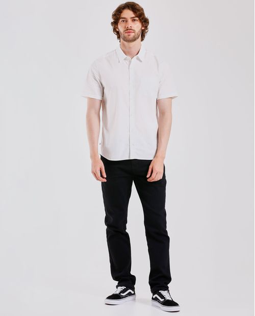 Camisa con bolsillo de parche para hombre