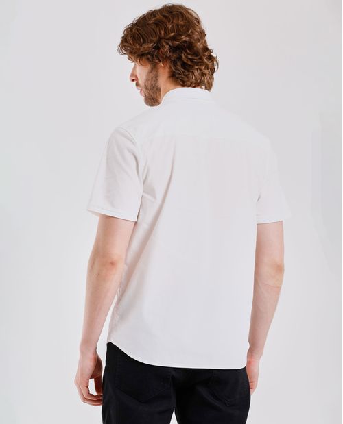 Camisa con bolsillo de parche para hombre