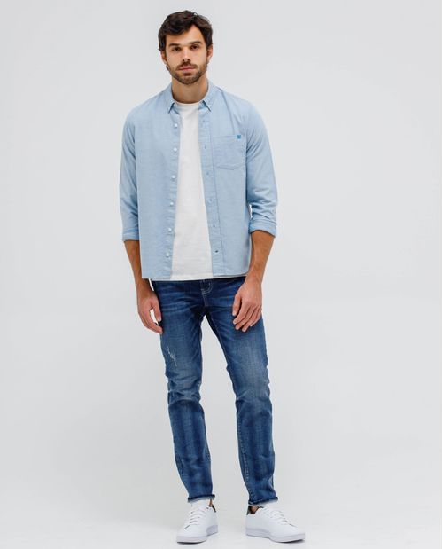 Camisa manga larga para hombre