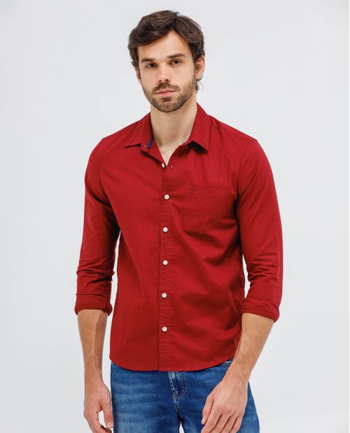 Camisa de cuello clásico para hombre