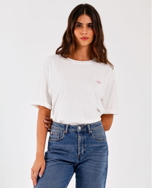 Camiseta cuello redondo para mujer