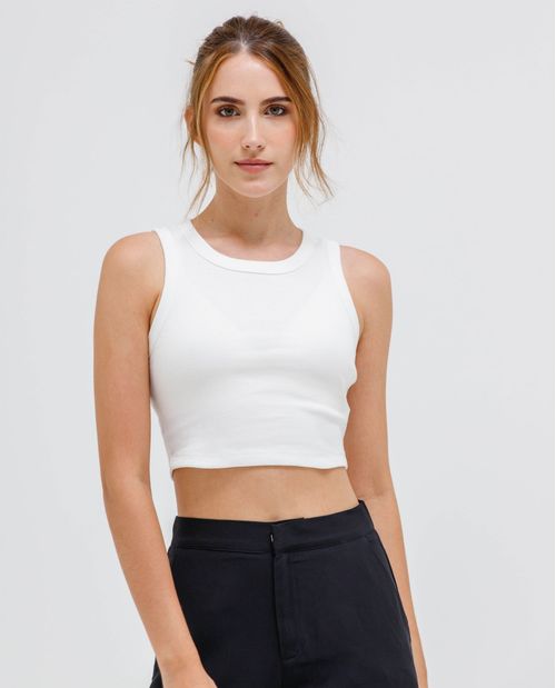 Camiseta básica manga sisa para mujer