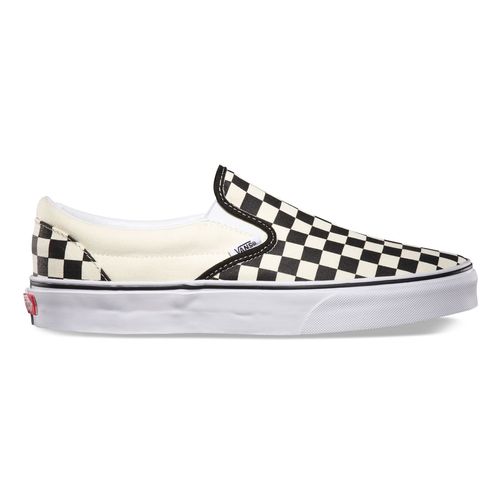 Vans clásicos negros Checkerboard unisex