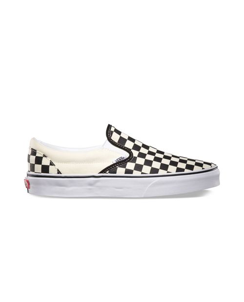 Vans clásicos negros Checkerboard unisex