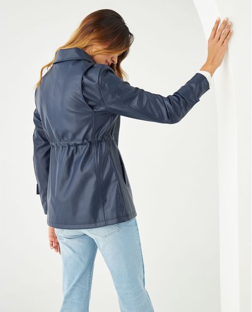 Chaqueta con correa en mangas para mujer