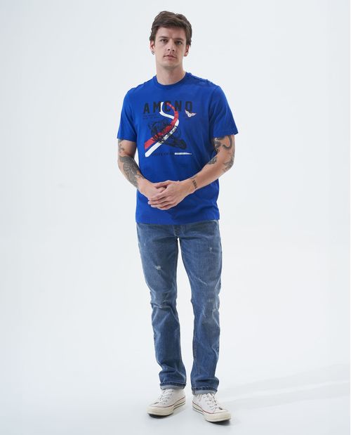Camiseta con gráfico en frente hombre