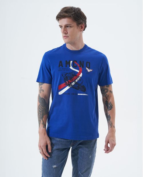 Camiseta con gráfico en frente hombre