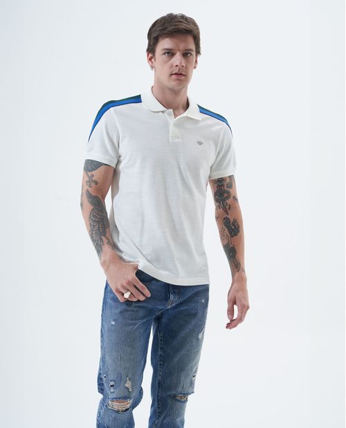 Polo en bloques de color para hombre