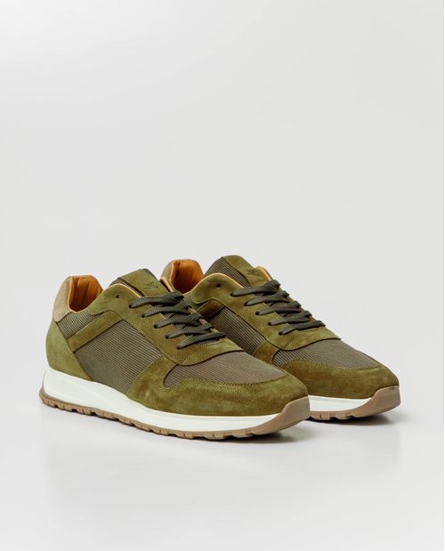 Tenis de Hombre, Estilo Runner - Cueros y Material Textil
