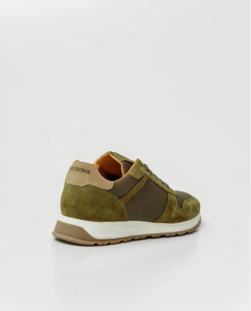 Tenis de Hombre, Estilo Runner - Cueros y Material Textil