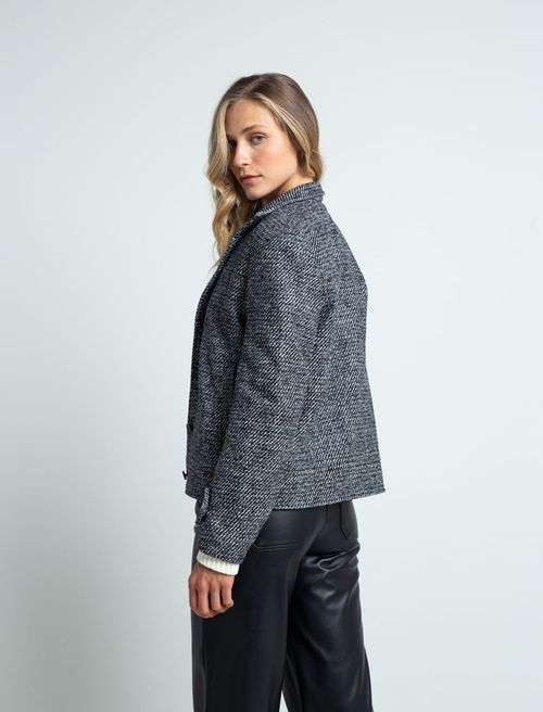 Blazer con bolsillos diagonales