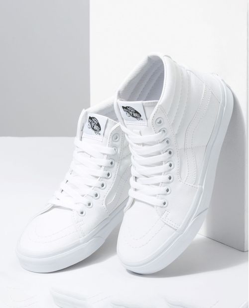 Vans Sk8-Hi en bota clásica blancos unisex
