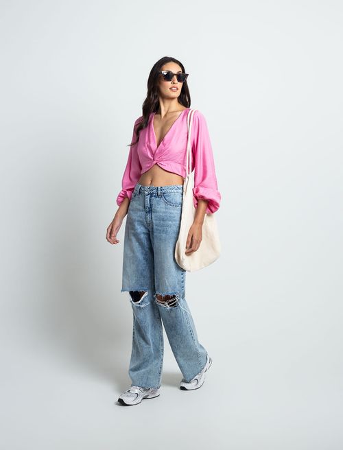 Camisa cropped