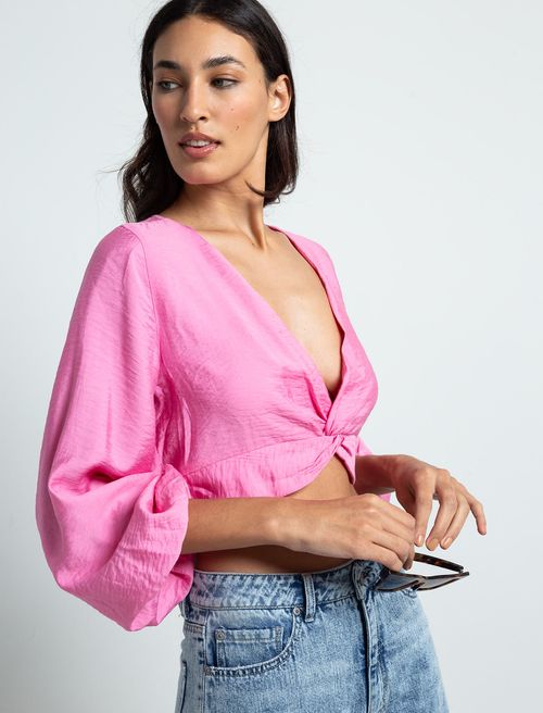 Camisa cropped