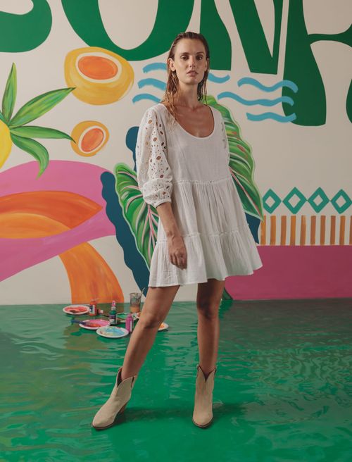 Vestido de tela fluida
