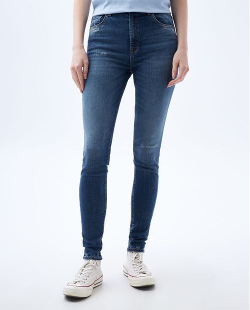 Jean Jegging fit con raspones localizados para mujer