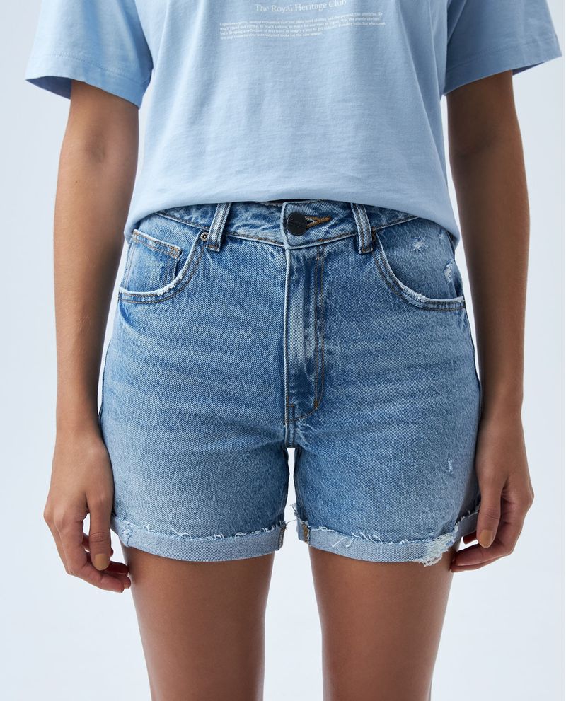 Short con rotos localizados para mujer