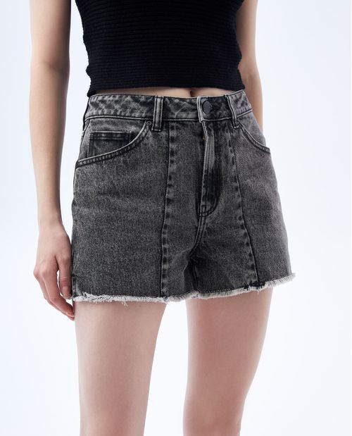 Short tono gris para mujer