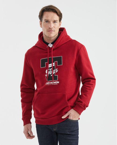 Buzo de Hombre, Cerrado con Capucha - TOGS Gráfico Frontal