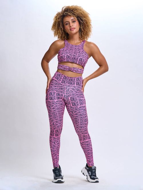 Leggings Power Printed Push Up- 2516