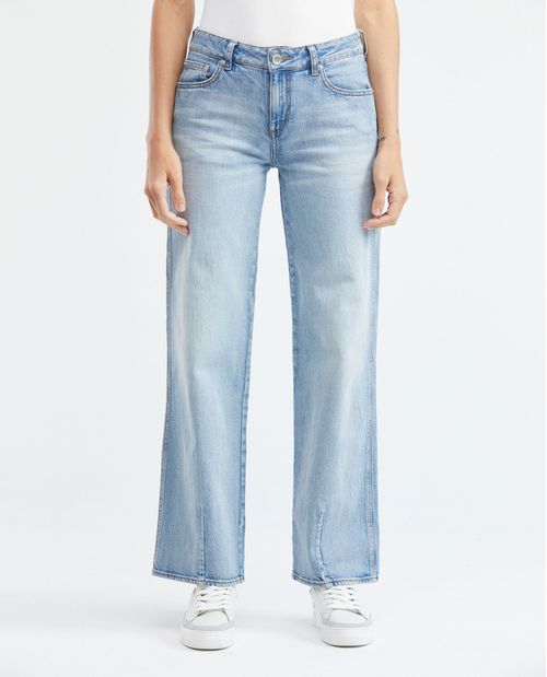 Jean de Mujer High Rise, Cosmo, Bota Relaxed - Azul Claro