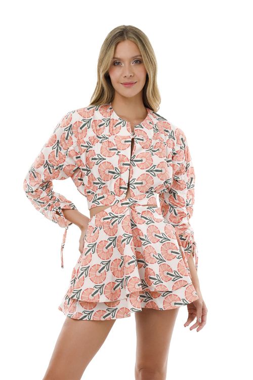 Vestido Corto Enchanted Terracota  Clarice