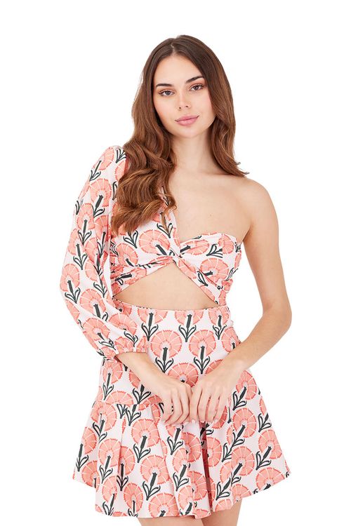 Vestido Corto Enchanted Terracota  Palladium