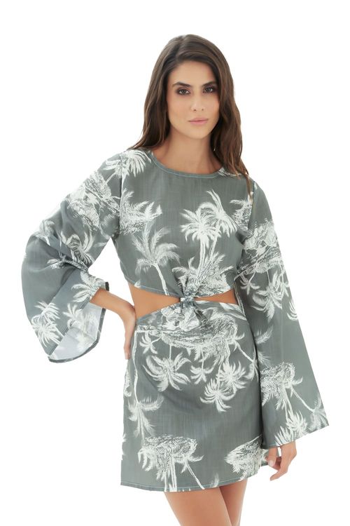 Vestido corto mare verde  Albín