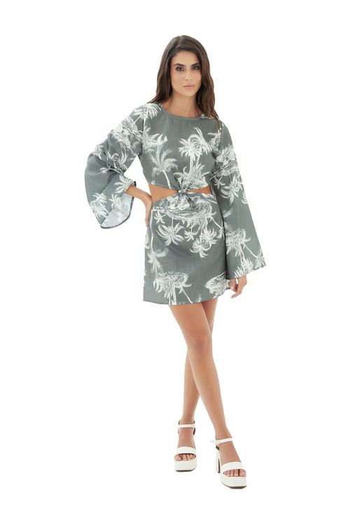 Vestido corto mare verde  Albín