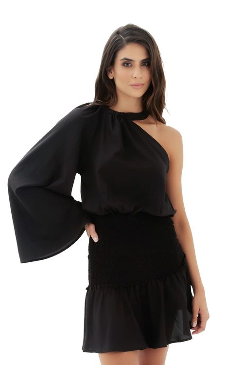 Vestido corto negro  Shine on
