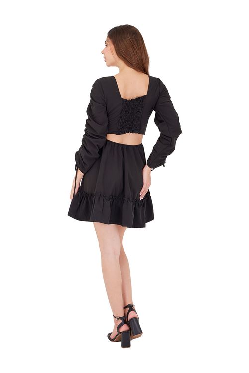 Vestido Corto Negro Euhoric Soul
