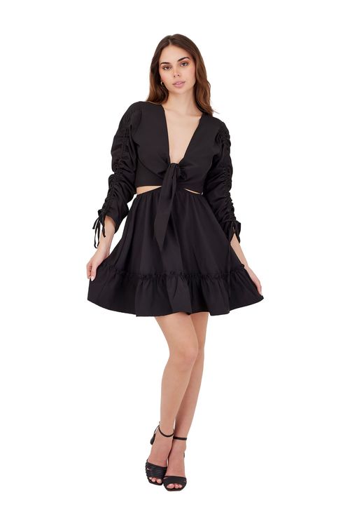 Vestido Corto Negro Euhoric Soul