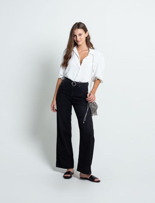 Camisa con elástico en puños