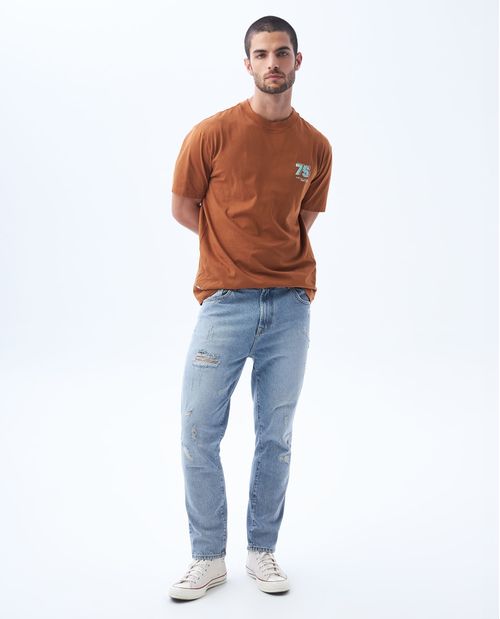 Jean Relaxed fit tono claro para hombre