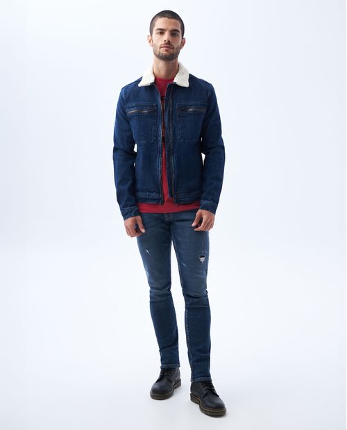 Jean Slim fit con rotos para hombre