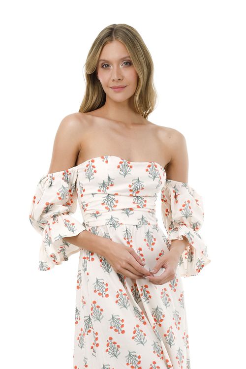 Vestido Largo Delight Marfil Radiant Soul