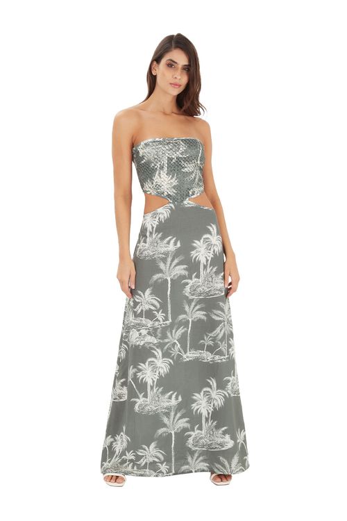 Vestido largo mare verde Creative Craf