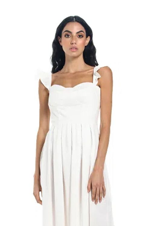 Vestido Largo Marfil para mujer Flora