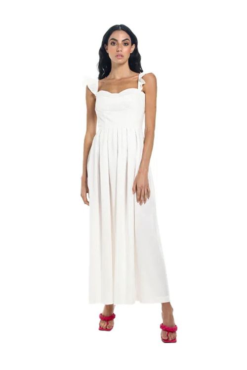 Vestido Largo Marfil para mujer Flora