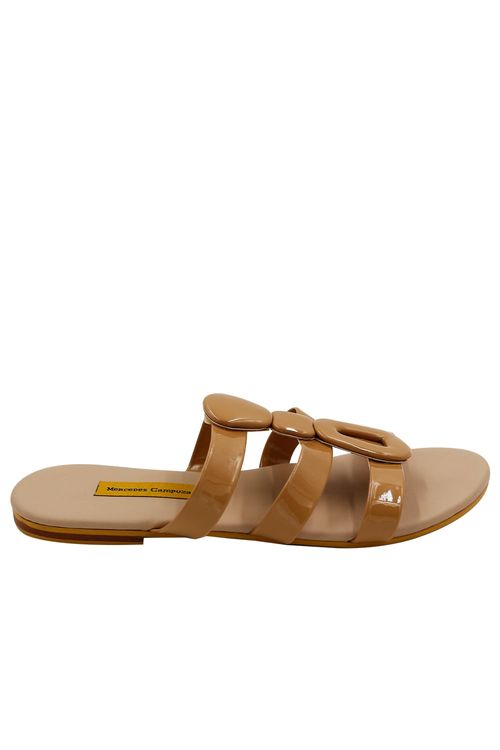 Sandalia Plana Beige Sammy