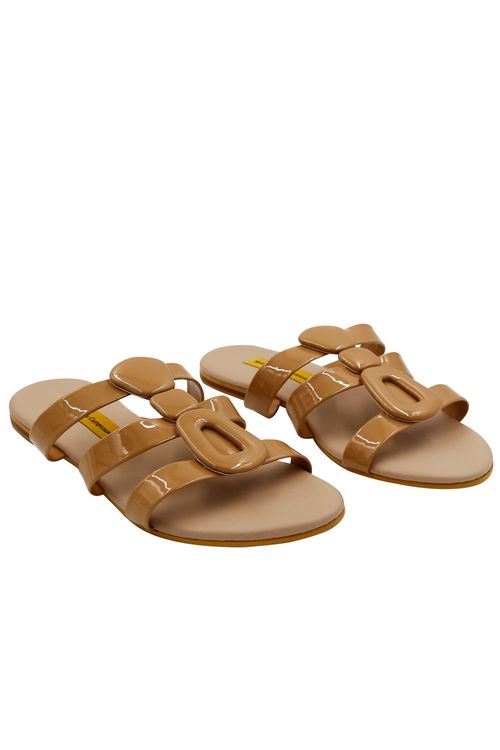 Sandalia Plana Beige Sammy