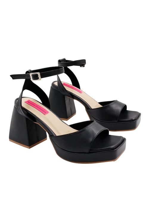 Sandalia tacon negro Marisa