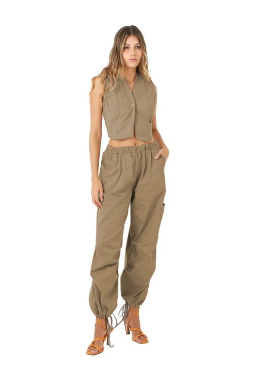Chaleco Verde Militar para mujer Ilex