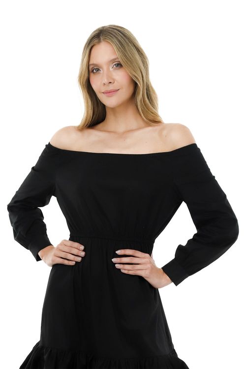 Vestido Largo Negro Sunflower